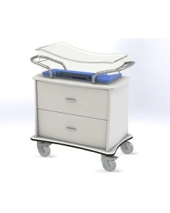 MedViron Guardian Plus Bassinet with Removable Drawer Liners and Durable Tub, All Exterior Surfaces Thermofilmed with KYDEX