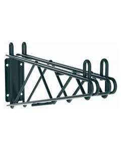 Metro 2WD18K3 Super Erecta 18"L Direct Wall Mount Double Shelf Bracket for Shelves, Green