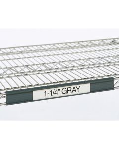 Metro 9990P5 Super Erecta Label Holder, Gray, 55" L x 1.25" H