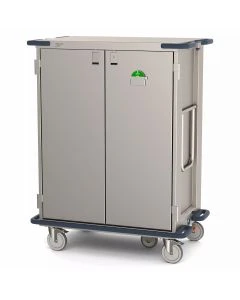 Metro CV36HS-5BH CaseVue Surgical Case Carts with Solid Doors & 5th Wheel Steering