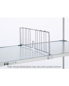 Metro DD18FS Super Erecta Shelf Divider for Solid Shelves, Stainless, 8" x 18"