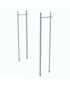 Metro MXTTE18 MetroMax i Top-Track Stationary End Unit Kit for 18" W Shelves