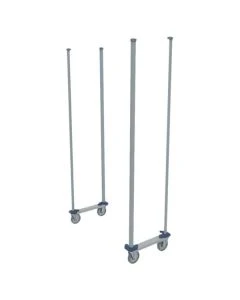 Metro MXTTM18C MetroMax i Top-Track Mobile Unit Kit with Plated Casters for 18" W Shelves