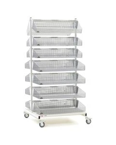 Metro QB248-M14 Dbl, 48"L, 14 Bskt 8-18, Mobile, Starter