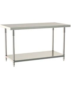 Metro TWM3096FS-316-S TableWorx 30"W x 96"L Mobile Work Table, All Stainless Steel