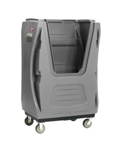 Metro TX48B-BULKG MetroTrux 48"W x 29 1/2"D x 72"H Bulk Laundry Truck with Swivel/Rigid Casters, Gray