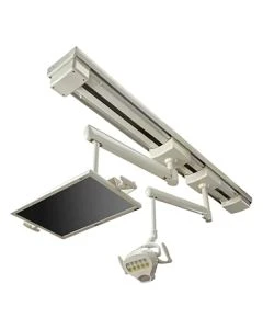 Midmark 1531018-010 Track Mount LED Operatory Light with Monitor Mount, White