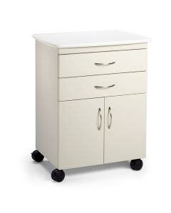 Midmark M2 Mobile Treatment Cabinet, (2) 4IN Drawers, Dbl Door.18IN Deep