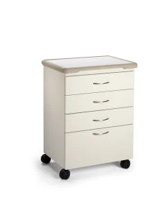 Midmark M41A Mobile Treatment Cabinet, (3) 4In Drawers, 8In Drawer.18In Deep.3In Casters