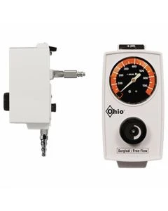 Ohio Medical 6707-1247-901 Surgical/Free-Flow Vacuum Regulator with Puritan Bennett and Tubing Nipple Connection