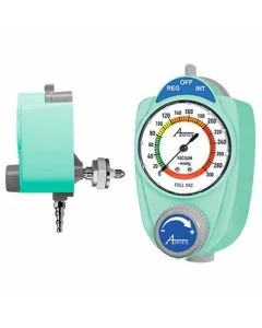 Ohio Medical VR-C3UT-OMAM Adult Analog Suction Regulator with Ohmeda and Tubing Nipple Connection, Mint