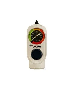 Ohio Medical Push-to-Set Vacuum Regulator, Continuous/Intermittent, Adult, Analog Display, White, Ohmeda (Wall), Tubing Nipple (Patient) (8701-1251-901)