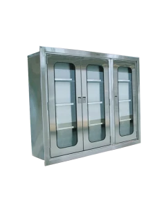 Pedigo P-8070-W/C C O.R. Cabinet, Double Door, Flat Top, Three Solid Shelves, Caster Base.