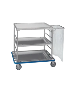 Pedigo CDS-153-A Case Cart with Added Wire Grid Side And Back Panels, 2 x 3 Grid Size
