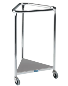 Pedigo P-121 Chrome Linen Hamper, 25" Diameter