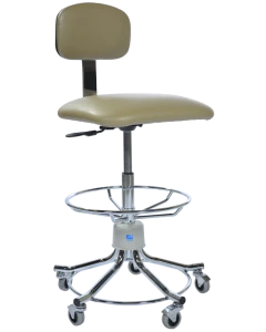 Pedigo P-555-GS Lab Stool w/ Gas Cylinder & 5-Caster Base