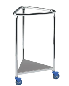 Pedigo P-120 Chrome Linen Hamper, 18" Diameter