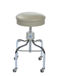 Pedigo P-1038-W/C Operating Room Stool, Stainless Steel w/ Casters