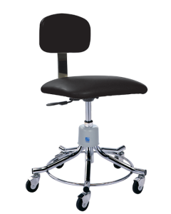 Pedigo P-551-GS Stool with Gas Cylinder Shaft & 5-Caster Base
