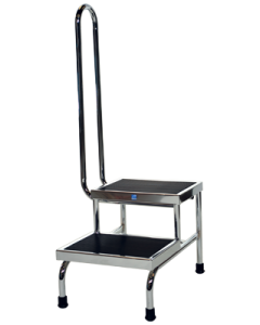 Pedigo P-18-A Double Step Stool with Handrail