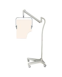 Phillips Safety Products PTO-001 94"H Square Arm Overhead Lead Mobile Barrier with Torso Cutout, Powder-Coated