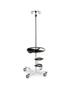 Pryor 102 24" Light Duty Pediatric IV Stand with 4 Legs, 4-Hook Top