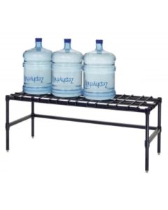Quantum 244814DE 24"W x 48"L x 14"H Stationary Modular Dunnage Rack, Black