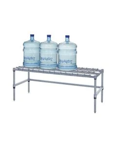 Quantum 244814DGY 48" x 24" x 14" Modular Dunnage Unit, Gray Epoxy