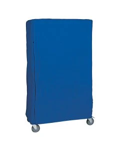 Quantum CC186063BNV 60"L x 18"W x 63"H Cart Cover for Shelving, Nylon, Blue