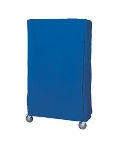 Quantum CC243663 400 Denier 36"L x 24"W x 63"H Wire Cart Cover, Blue