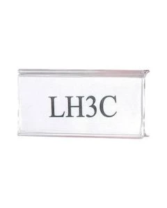 Quantum LH33C 33"L Label Holder for Shelf, Clear