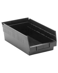 Quantum QSB102BR 11.63" x 6.63" Recycled Shelf Bin, Black MOQ: 30