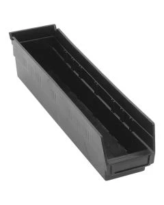 Quantum QSB103BR 17.88" x 4.13" Recycled Shelf Bin, Black MOQ: 20