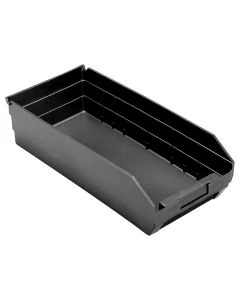 Quantum QSB108BR 17.88" x 8.38" Recycled Shelf Bin, Black MOQ: 10