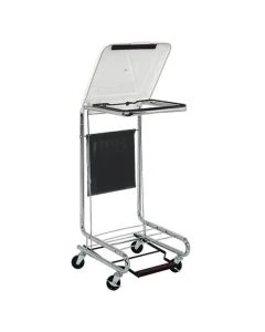 Quantum Storage Systems 18-M-HAMP 20" x 18" x 38" Single Bag Hamper, Chrome