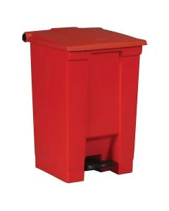 Rubbermaid Red Step-On Waste Receptacle, 12G/45L (FG614400RED)