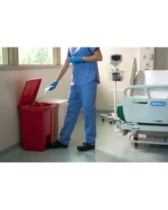 Rubbermaid FG614500RED RECEPTACLE WASTE 18GAL RED