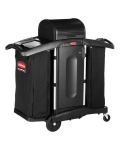 Rubbermaid High Security Housekeeping Cart, FG9T7800BLA