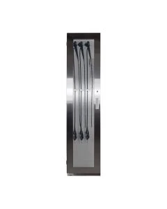 Capsa Healthcare SAS-4S-DRY TruAir Stainless Steel Half Width Drying Cabinet, Locking Hinged Doors with Glass Windows with Sloped Top