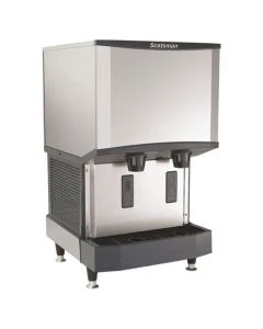 Scotsman HID525AX-1 21.25" x 24.37" x 35" Touch Free Ice Maker & Water Dispenser, Silver