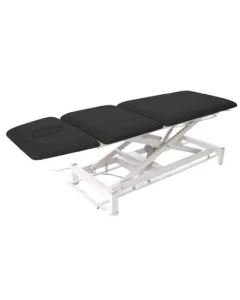 Chattanooga 3133108CA 3-Section Electric Treatment Table, All-Round Switch, 4 Casters - Black