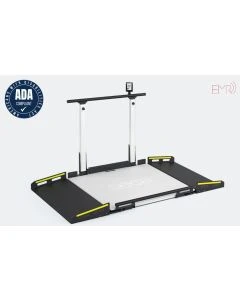 seca ON SWX ADA NN Xline Hold Ada-Compliant Bariatric Wheelchair Scale With Handrail And Id-Display