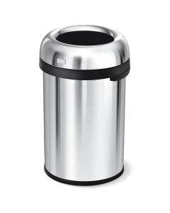 Simple Human CW1471 150L Brushed Stainless Steel Bullet Open Can