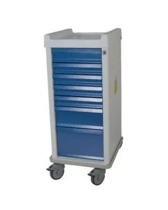 Newmatic Medical Standard 6-Drawer MRI Procedure Cart w/ Key & Lock