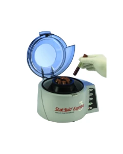 HemoCue America SSX3 StatSpin Express 3 Centrifuge, 8 x 10 ml Fixed Angle Rotor, (8) Rotor Inserts for 16 x 100 mm Tubes, (8) Rotor Inserts for 13 x 75 mm Tubes, Disposable Bowl Liner, Universal Power Supply, for 100 - 240 V, 50/60 Hz (DROP SHIP ONLY)