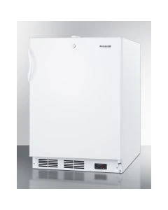 Summit Appliance ACF48WADA Built-In Ada Compliant Undercounter Frost-Free All-Freezer For General Purpose Use, With White Exterior, Digital Thermostat, And Lock