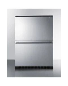Summit Appliance ADRF244 3.32 Cu. Ft. 2-Drawer Refrigerator-Freezer, ADA Compliant, Stainless Steel