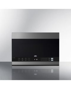 Summit Appliance MHOTR243SS 24" Over-the-Range Microwave, Black & Stainless Steel