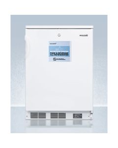 Summit Appliance FF6LWBI7NZ 24" Wide Built-In All-Refrigerator Medical - General Purpose - Commercially approved Nutrition Center series all-refrigerator