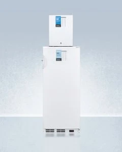 Summit Appliance FFAR10-FS30LSTACKPRO 10.1 cu.ft. auto defrost all-refrigerator with digital controls and compact manual defrost all-freezer with stacking rack, both with factory-installed probe holes